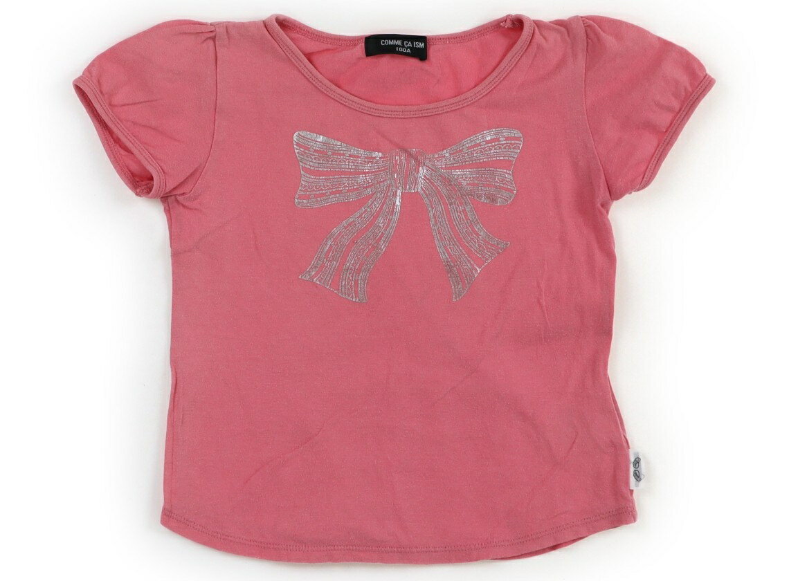 コムサイズム COMME CA ISM Tシャツ・カットソー 100 女の子 ピンク・シルバー 子供服 ベビー服 キッズ アウトレット ユーズド 【中古】キッズ・ベビー・マタニティ