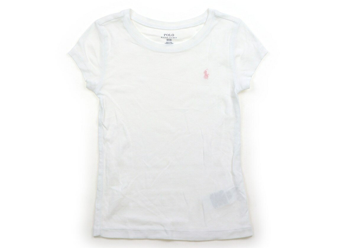 ポロラルフローレン POLO RALPH LAUREN Tシャツ・カットソー 120 女の子 白、ピンク 子供服 ベビー服 キッズ アウトレット ユーズド 【中古】キッズ・ベビー・マタニティ