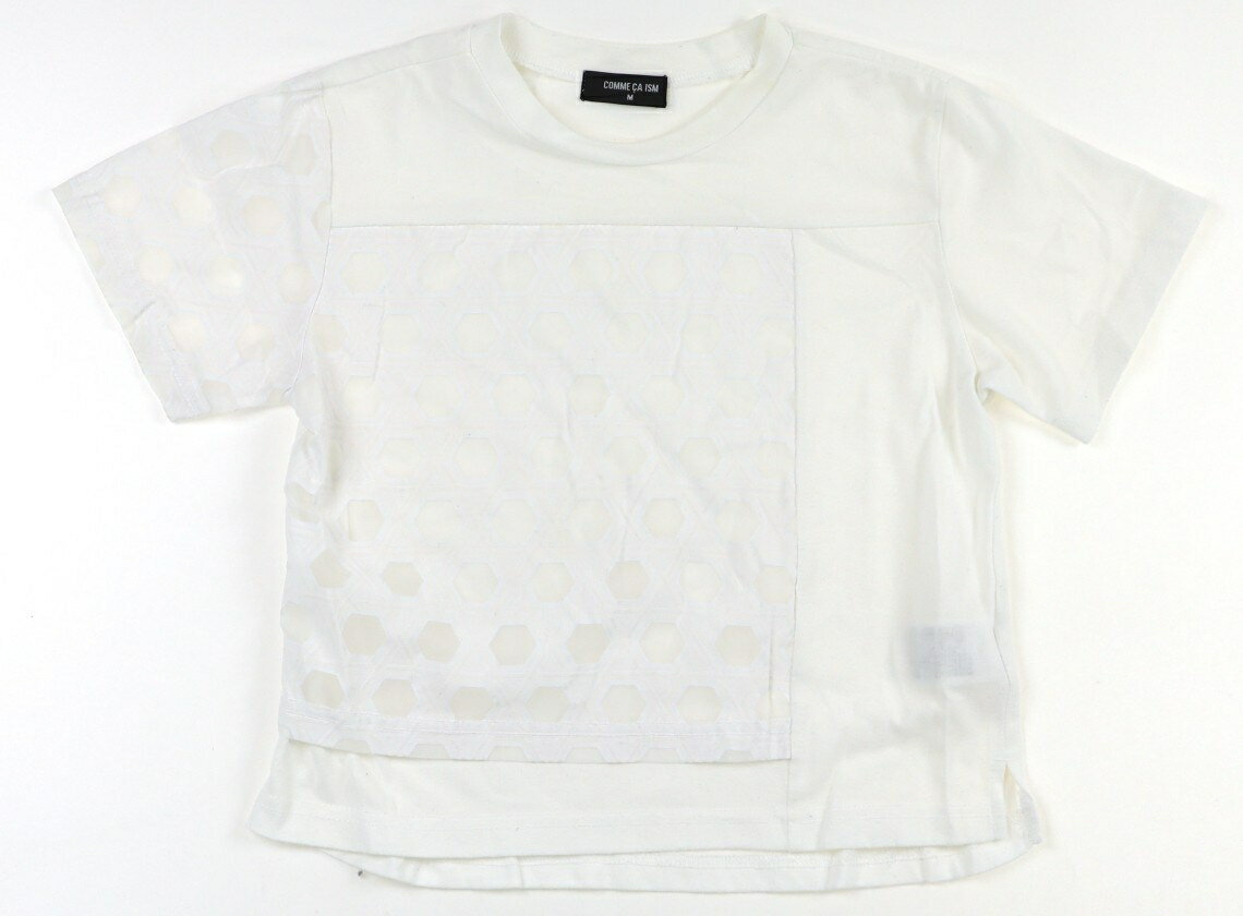 コムサイズム COMME CA ISM Tシャツ・カットソー 110 女の子 ホワイト 子供服 ベビー服 キッズ アウトレット ユーズド 【中古】キッズ・ベビー・マタニティ