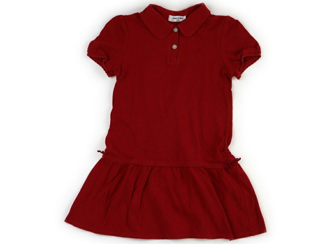 コムサフィユ COMME CA FILLE ワンピース 130 女の子 レッド 子供服 ベビー服 キッズ アウトレット ユーズド 【中古】キッズ・ベビー・マタニティ