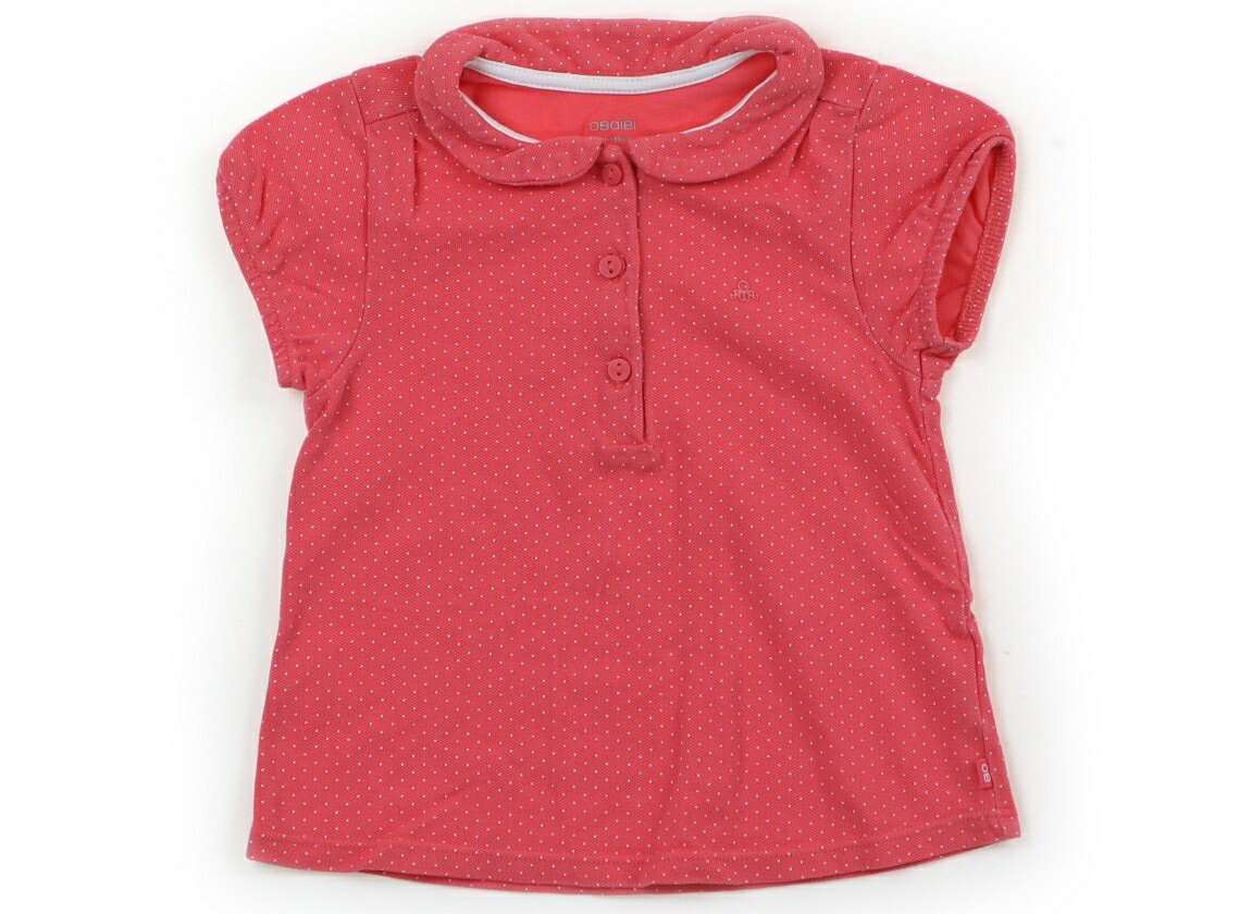 其它 - オバイビ OBAIBI ポロシャツ 80 女の子 ピンク・ドット 子供服 ベビー服 キッズ アウトレット ユーズド 【中古】キッズ・ベビー・マタニティ
