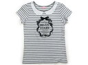 メゾピアノ mezzo piano Tシャツ・カットソー 160 女の子 グレーボーダー、黒、リボン 子供服 ベビー服 キッズ アウトレット ユーズド 【中古】キッズ・ベビー・マタニティ(4)