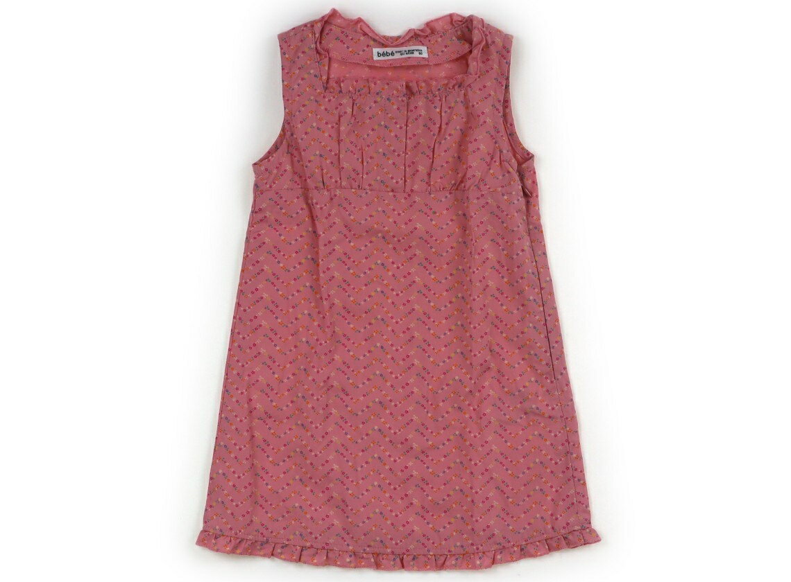 べべ BeBe ワンピース 80 女の子 ピンク　花柄 子供服 ベビー服 キッズ アウトレット ユーズド 【中古】キッズ・ベビー・マタニティ