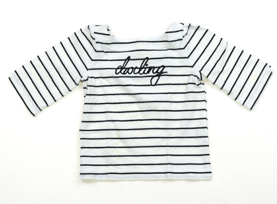 PORTER - ジャニー＆ジャック Janie & Jack Tシャツ・カットソー 70 女の子 モノクロ・ボーダー 子供服 ベビー服 キッズ アウトレット ユーズド 【中古】キッズ・ベビー・マタニティ