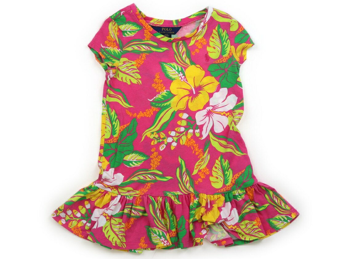 ポロラルフローレン POLO RALPH LAUREN ワンピース 110 女の子 ピンク・花柄 子供服 ベビー服 キッズ アウトレット ユーズド 【中古】キッズ・ベビー・マタニティ