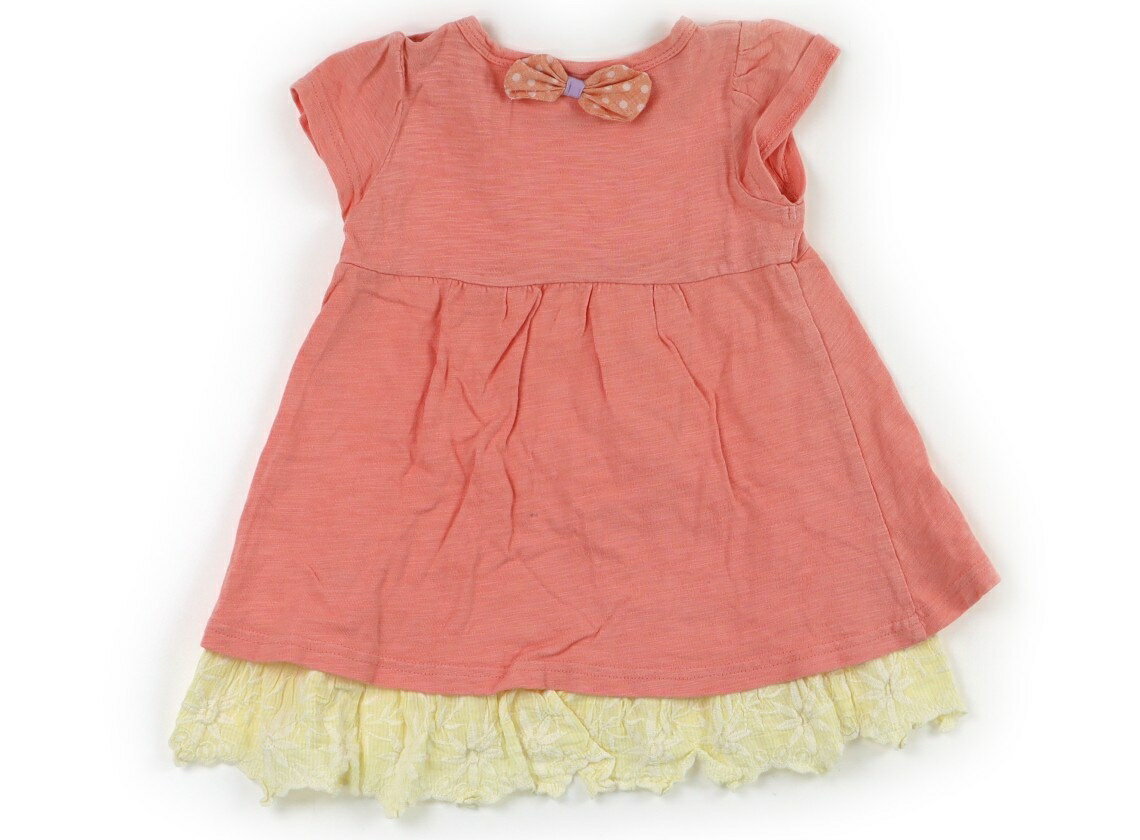 ラブ＆ピース＆マネー Love&Peace&Money Tシャツ・カットソー 80 女の子 ピンク・イエロー 子供服 ベビー服 キッズ アウトレット ユーズド 【中古】キッズ・ベビー・マタニティ