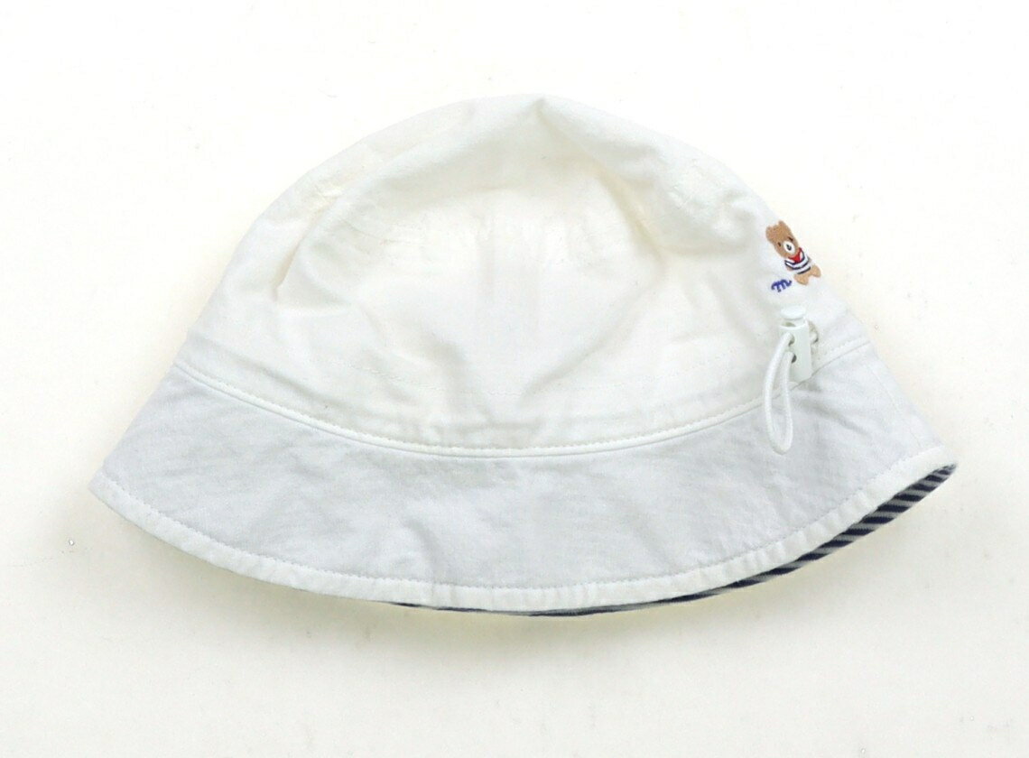 ミキハウス miki HOUSE 帽子 Hat/Cap 男の子 白、クマ 子供服 ベビー服 キッズ アウトレット ユーズド ..
