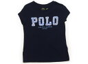 ポロラルフローレン POLO RALPH LAUREN Tシャツ・カットソー 120 女の子 ネイビー・ブルーストライプ・ロゴ 子供服 ベビー服 キッズ アウトレット ユーズド 【中古】キッズ・ベビー・マタニティ(4)