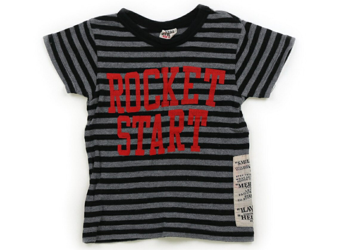 　ブランド 　JUNK STORE(ジャンクストア) 　カテゴリー 　Tシャツ・カットソー 　サイズ 　110サイズ 　色 　黒グレー、ボーダー 　状態 　★★（返品不可） 　記名 　なし 　ジャンル 　Boy 素材タグが切られています。プリントにややひび割れと、全体に毛羽立ちがあります。Tシャツよりやや厚手で少し起毛生地です。 ＊【状態】【サイズ】に関しての詳しい説明はこちら