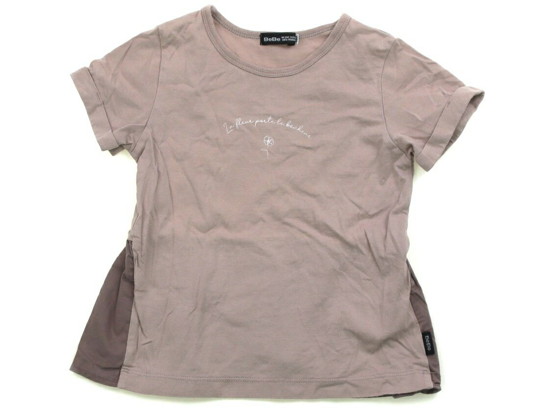 べべ BeBe Tシャツ・カットソー 110 女の子 グレージュ 子供服 ベビー服 キッズ アウトレット ユーズド 【中古】キッズ・ベビー・マタニティ