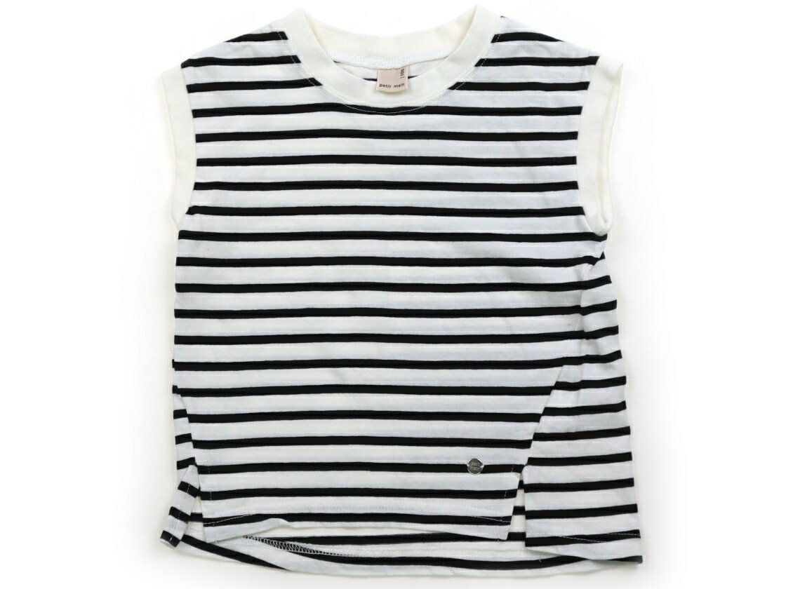 　ブランド 　petit main(プティマイン) 　カテゴリー 　Tシャツ・カットソー 　サイズ 　100サイズ 　色 　モノクロ・ボーダー 　状態 　★★★ 　記名 　なし 　ジャンル 　Girl 襟ぐりに軽いヨレ感あり。まだまだ普段着として活躍してくれそうです。 ＊【状態】【サイズ】に関しての詳しい説明はこちら