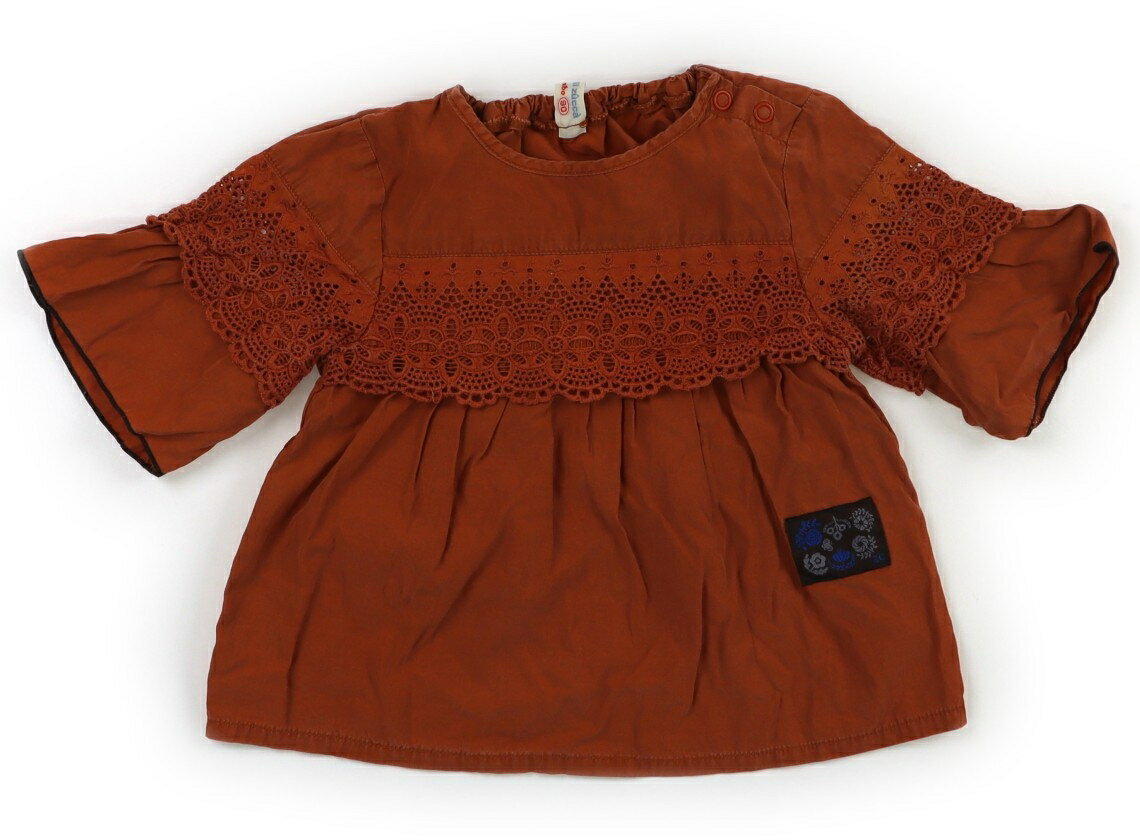 ズッパディズッカ Zuppa di Zucca シャツ・ブラウス 90 女の子 レンガ色 子供服 ベビー服 キッズ アウ..