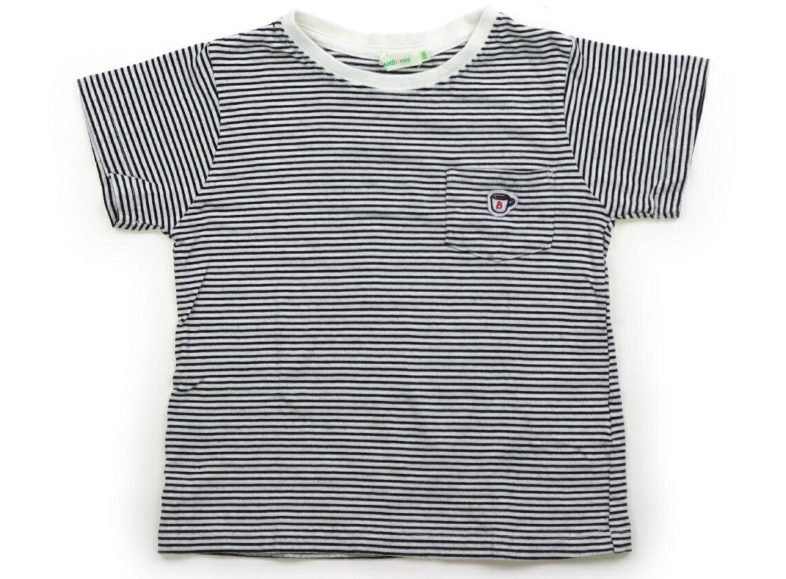 ビームス BEAMS Tシャツ・カットソー 120 女の子 モノトーンボーダー 子供服 ベビー服 キッズ アウトレット ユーズド 【中古】キッズ・ベビー・マタニティ