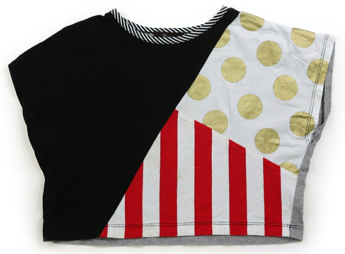 Rakuten - ユニカ UNICA Tシャツ・カットソー 100 女の子 黒、金ドット、赤ストライプ 子供服 ベビー服 キッズ アウトレット ユーズド 【中古】キッズ・ベビー・マタニティ