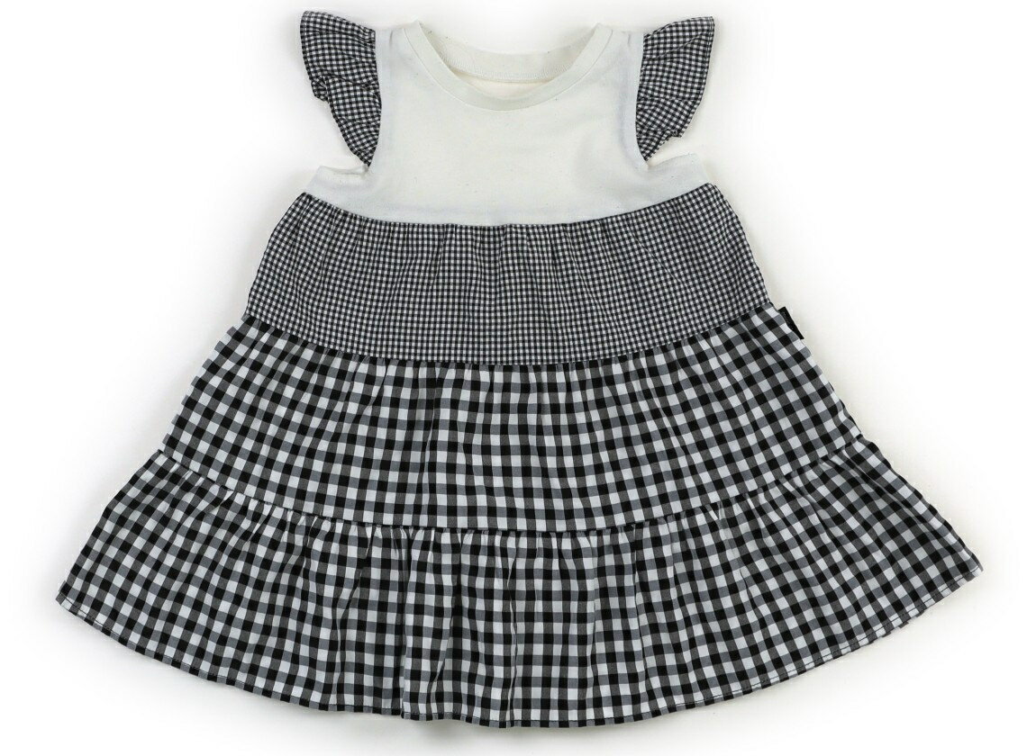コムサイズム COMME CA ISM ワンピース 80 女の子 白、黒 子供服 ベビー服 キッズ アウトレット ユーズド 【中古】キッズ・ベビー・マタニティ