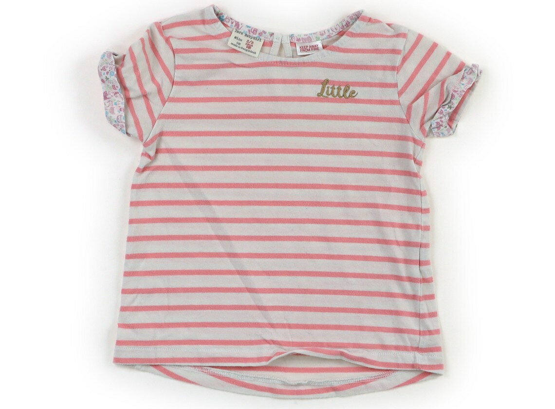 ザラ ZARA Tシャツ・カットソー 95 女の子 ピンクボーダー 子供服 ベビー服 キッズ アウトレット ユーズド 【中古】キッズ・ベビー・マタニティ