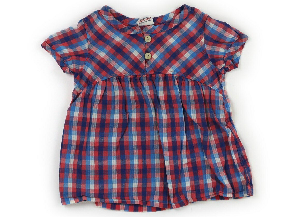 ジャンクストア JUNK STORE チュニック 100 女の子 ブルー×ピンクチェック 子供服 ベビー服 キッズ アウトレット ユーズド 【中古】キッズ ベビー マタニティ