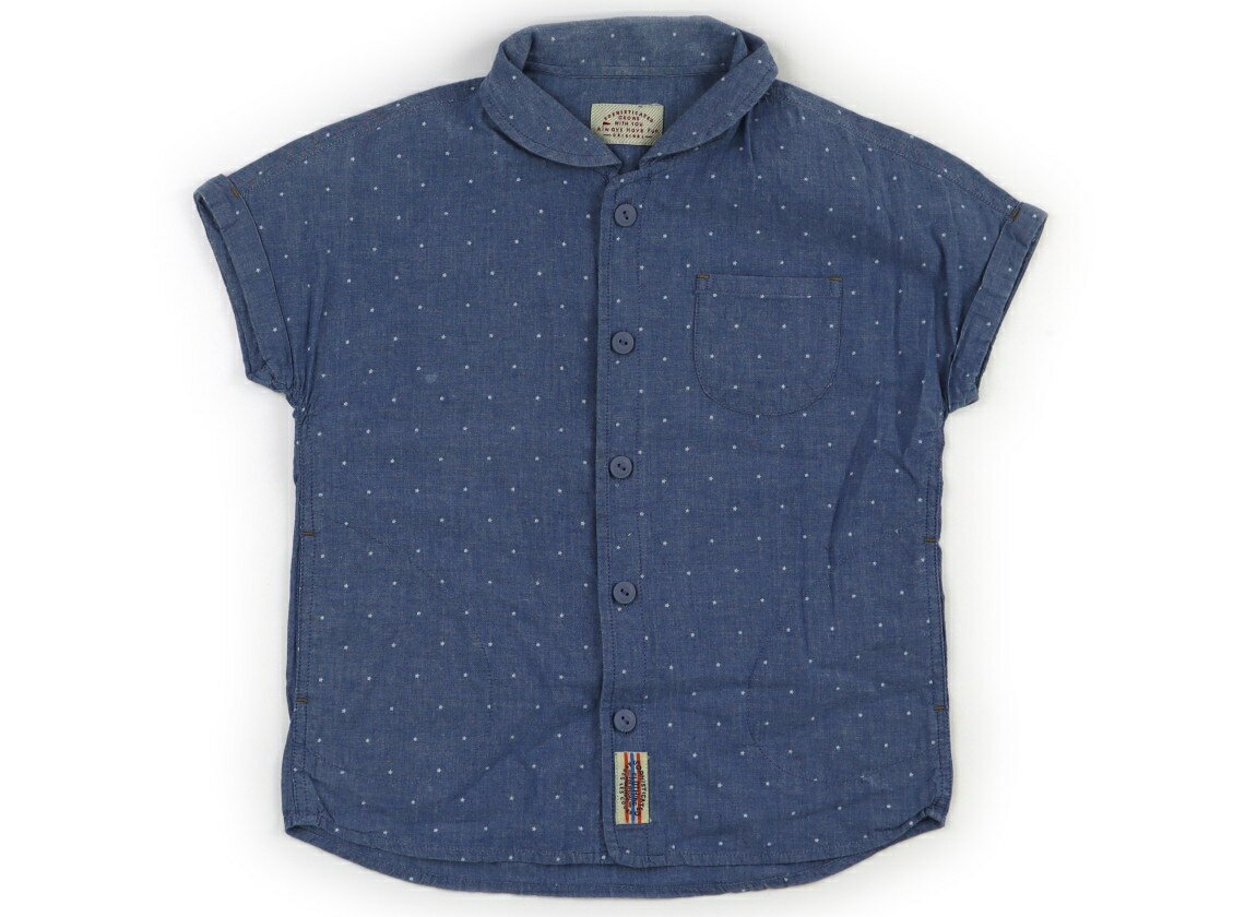アプレレクール apres les cours シャツ・ブラウス 130 男の子 ブルー、星柄 子供服 ベビー服 キッズ アウトレット ユーズド 【中古】キッズ・ベビー・マタニティ