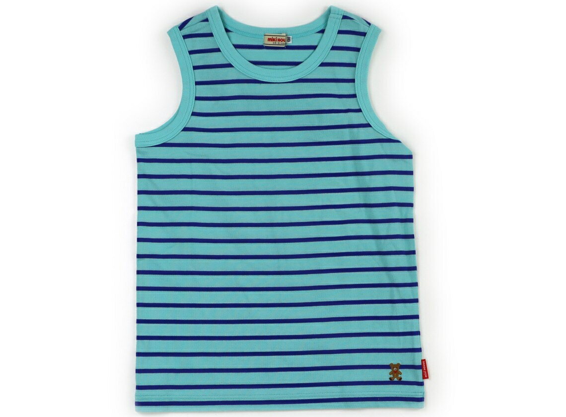 Miki House Tank Top/Camisole, Size 130, Boys, Light Blue, Blue, Stripe, Children's Clothing, Baby Clothing, Kids, Outlet, Used [Pre-owned] Kids, Baby, Maternity