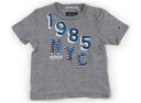 トミーヒルフィガー Tommy Hilfiger Tシャツ・カットソー 80 男の子 グレー、青、アメリカ国旗柄風 子供服 ベビー服 キッズ アウトレット ユーズド 【中古】キッズ・ベビー・マタニティ