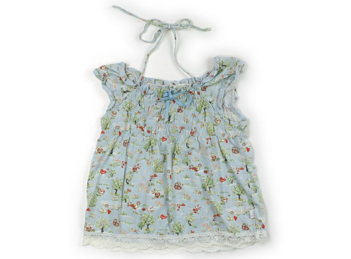 組曲 Kumikyoku Tシャツ・カットソー 110 女の子 水色　ピスタチオグリーン　木　鳥 子供服 ベビー服 キッズ アウトレット ユーズド 【中古】キッズ・ベビー・マタニティ