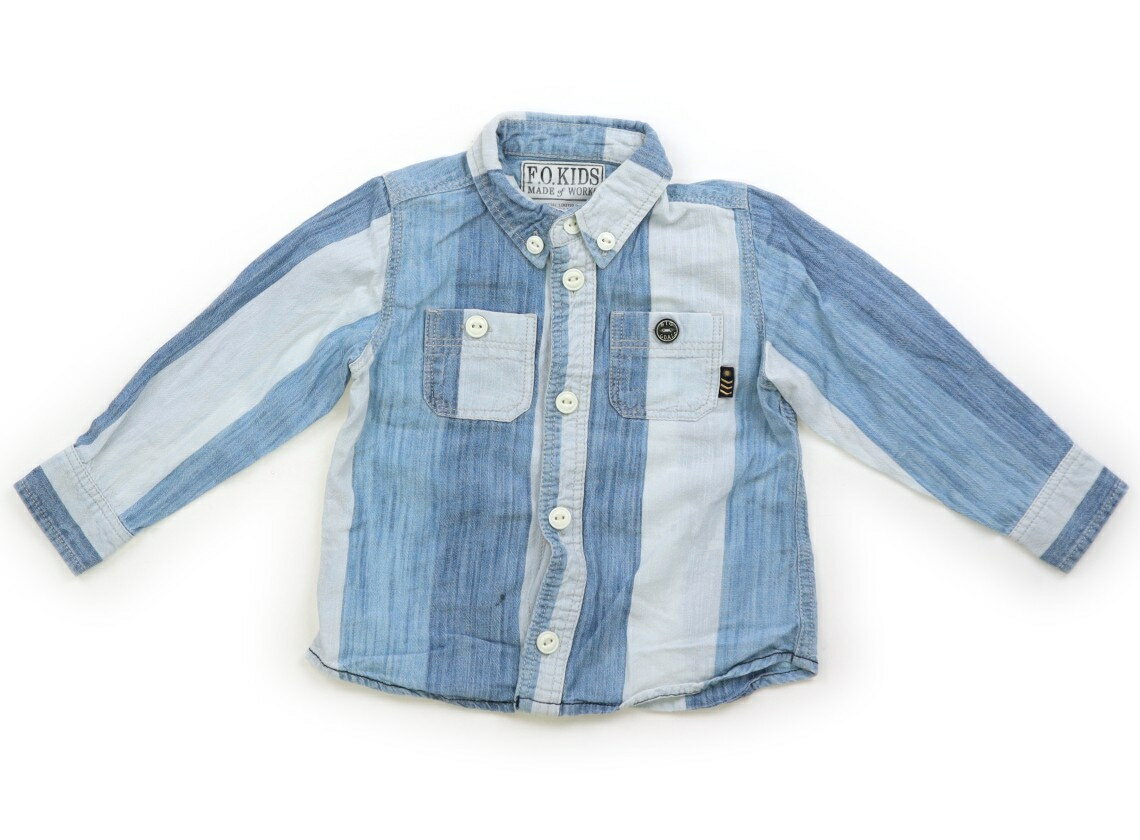 FOキッズ F.O.KIDS シャツ・ブラウス 95 男の子 青系 子供服 ベビー服 キッズ アウトレット ユーズド 【中古】キッズ・ベビー・マタニティ