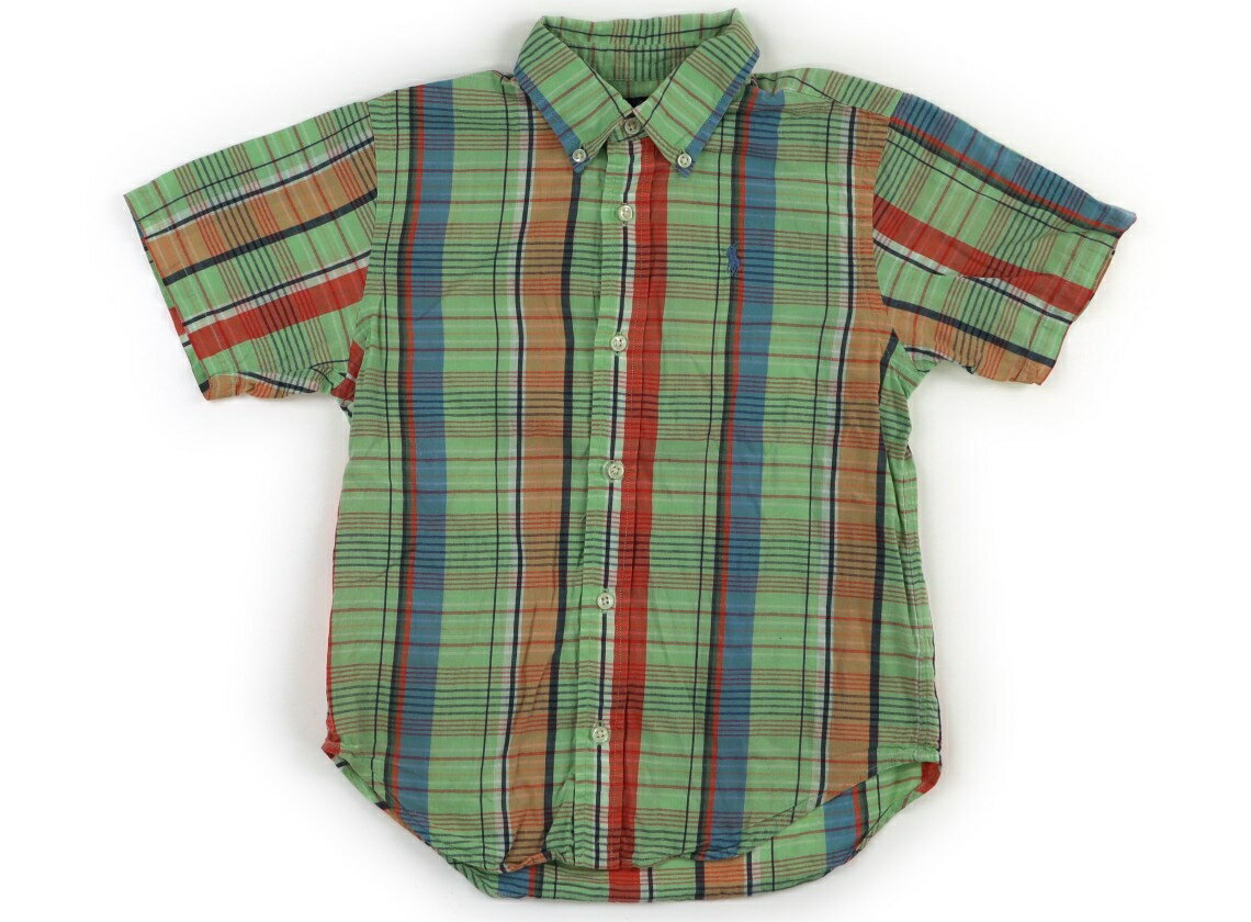 ラルフローレン Ralph Lauren シャツ・ブラウス 120 男の子 ライトグリーン・チェック 子供服 ベビー服 キッズ アウトレット ユーズド 【中古】キッズ・ベビー・マタニティ