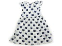 エニィファム anyFAM ワンピース 130 女の子 オフホワイト・ネイビー猫柄 子供服 ベビー服 キッズ アウトレット ユーズド 【中古】キッズ・ベビー・マタニティ(4)