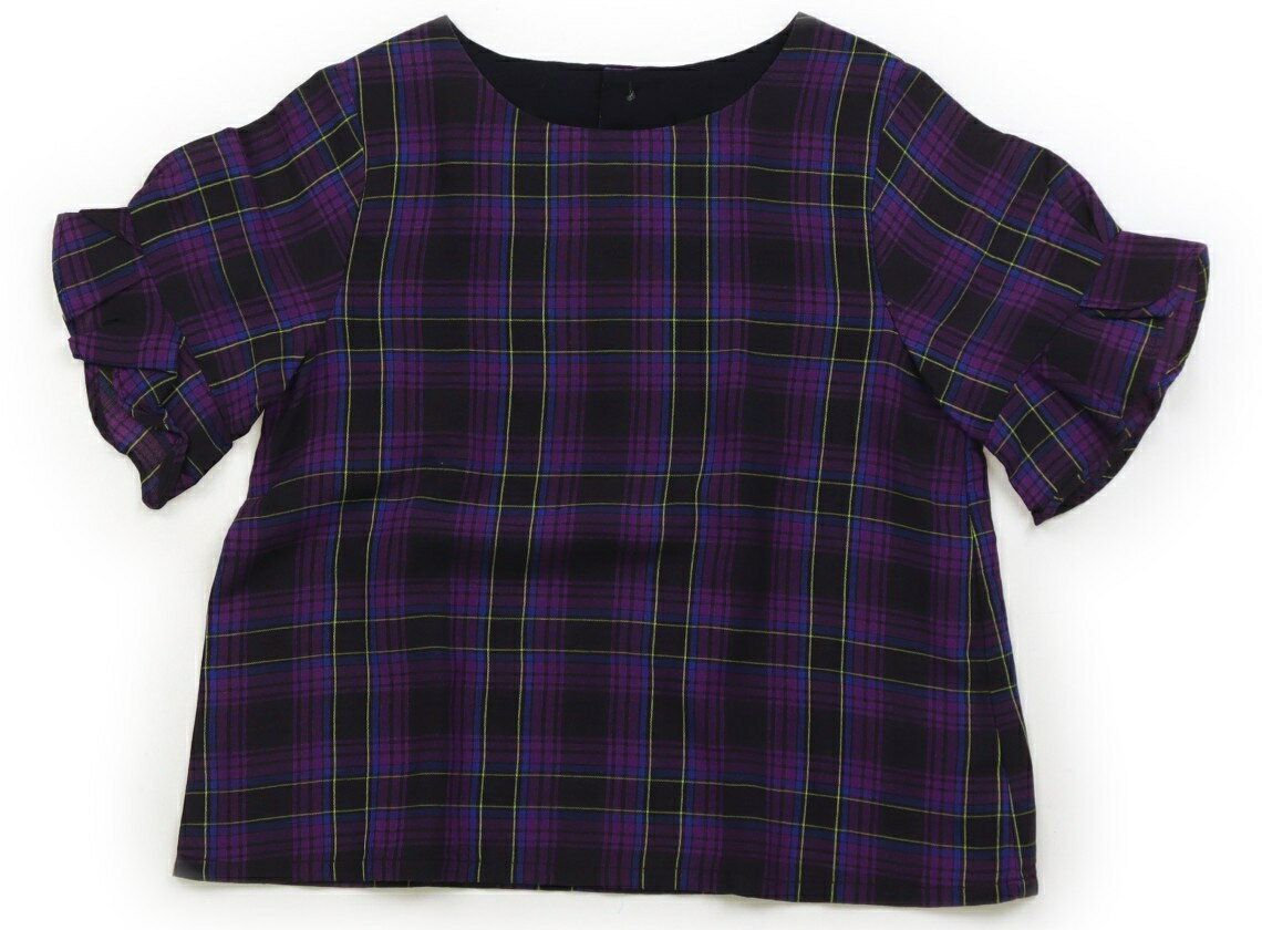 べべ BeBe シャツ・ブラウス 100 女の子 紫、チェック 子供服 ベビー服 キッズ アウトレット ユーズド 【中古】キッズ・ベビー・マタニティ