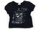 ブリーズ BREEZE Tシャツ・カットソー 80 男の子 ネイビー・白 子供服 ベビー服 キッズ アウトレット ユーズド 【中古】キッズ・ベビー・マタニティ(4)