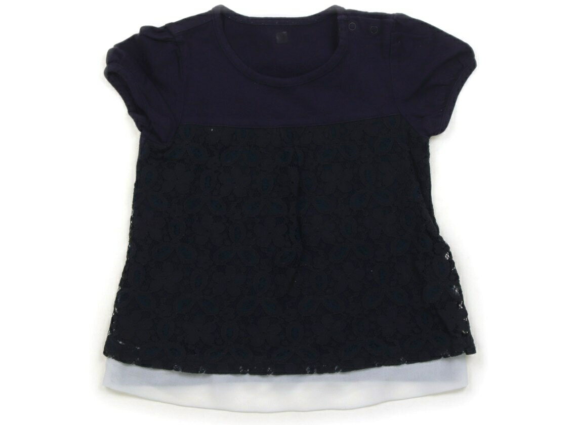 コムサフォセット COMME CA FOSSETTE Tシャツ・カットソー 90 女の子 ネイビー 子供服 ベビー服 キッズ アウトレット ユーズド 【中古】キッズ・ベビー・マタニティ