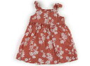 プチバトー PETIT BATEAU ワンピース 80 女の子 ピンク・ホワイトハイビスカス 子供服 ベビー服 キッズ アウトレット ユーズド 【中古】キッズ・ベビー・マタニティ(4)