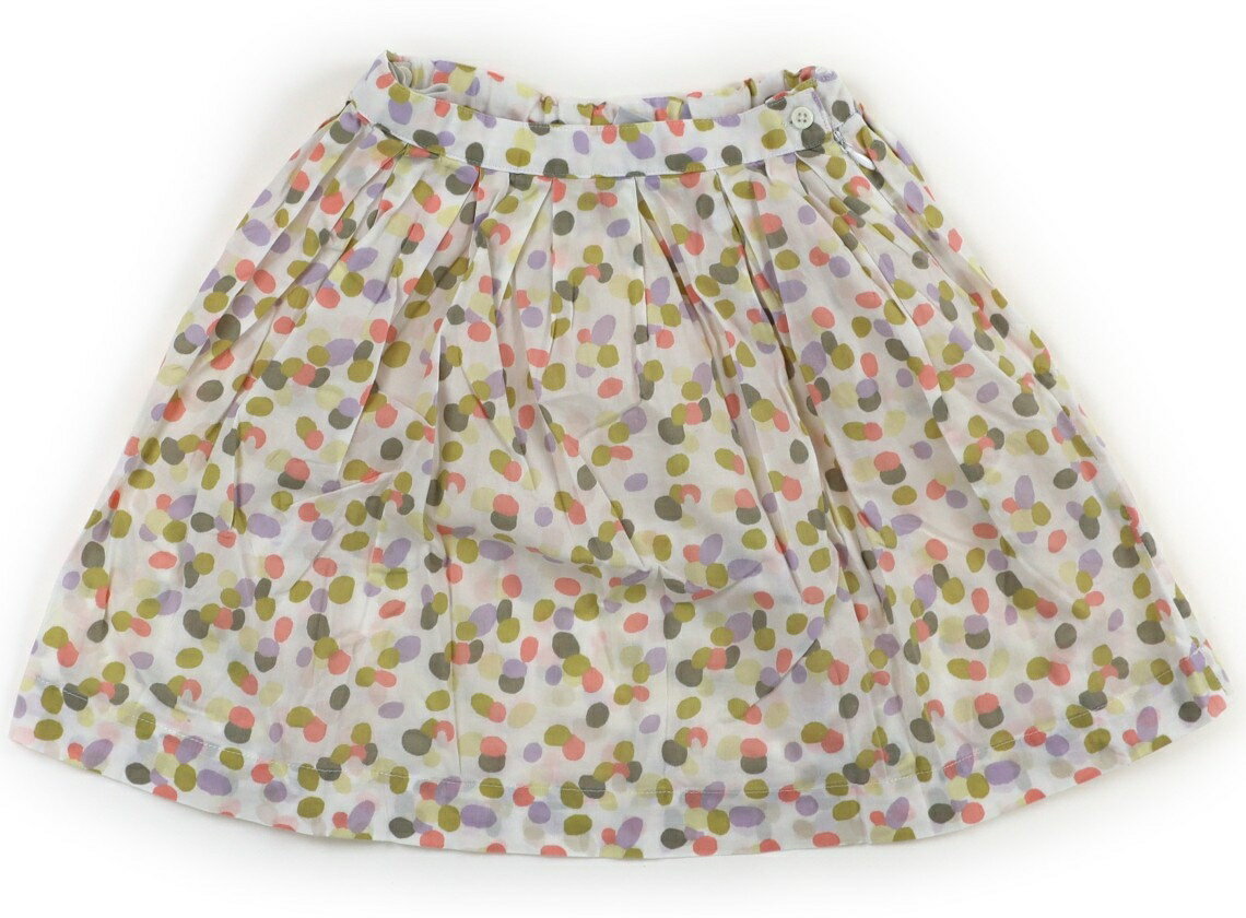 プチバトー PETIT BATEAU スカート 100 女の子 オフホワイト・総柄 子供服 ベビー服 キッズ アウトレット ユーズド 【中古】キッズ・ベビー・マタニティ