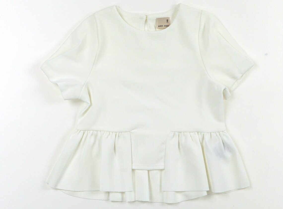 Rakuten - プティマイン petit main チュニック 90 女の子 白 子供服 ベビー服 キッズ アウトレット ユーズド 【中古】キッズ・ベビー・マタニティ