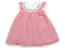 べべ BeBe ワンピース 90 女の子 赤・ストライプ 子供服 ベビー服 キッズ アウトレット ユーズド 【中古】キッズ・ベビー・マタニティ(4)