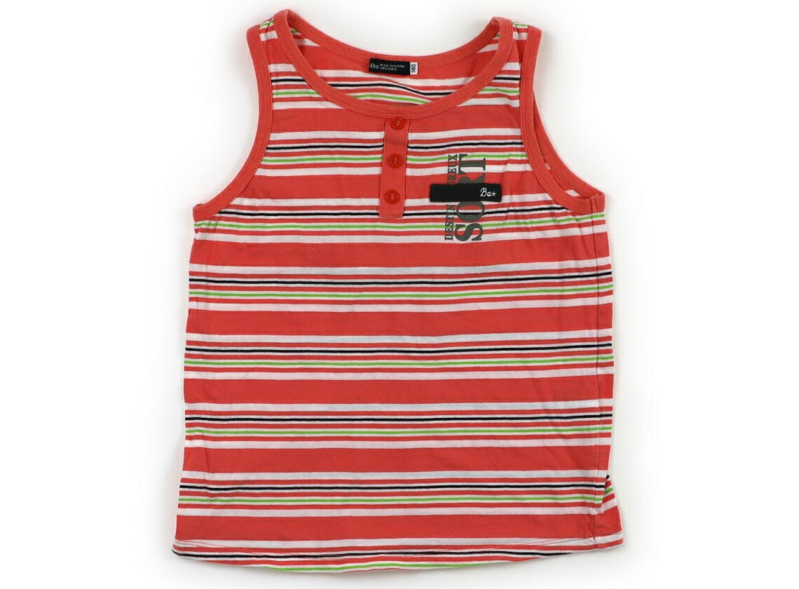 Sleeveless, Tank Tops - べべ BeBe タンクトップ・キャミソール 140 男の子 ピンク白緑ボーダー 子供服 ベビー服 キッズ アウトレット ユーズド 【中古】キッズ・ベビー・マタニティ