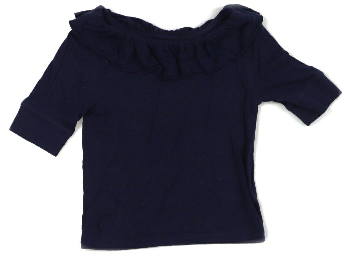 ポロラルフローレン POLO RALPH LAUREN Tシャツ・カットソー 110 女の子 ネイビー 子供服 ベビー服 キッズ アウトレット ユーズド 【中古】キッズ・ベビー・マタニティ
