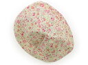 ハッカ HAKKA 帽子 Hat/Cap 女の子 アイボリー、ピンク花柄/白、花模様 子供服 ベビー服 キッズ アウトレット ユーズド 【中古】キッズ・ベビー・マタニティ