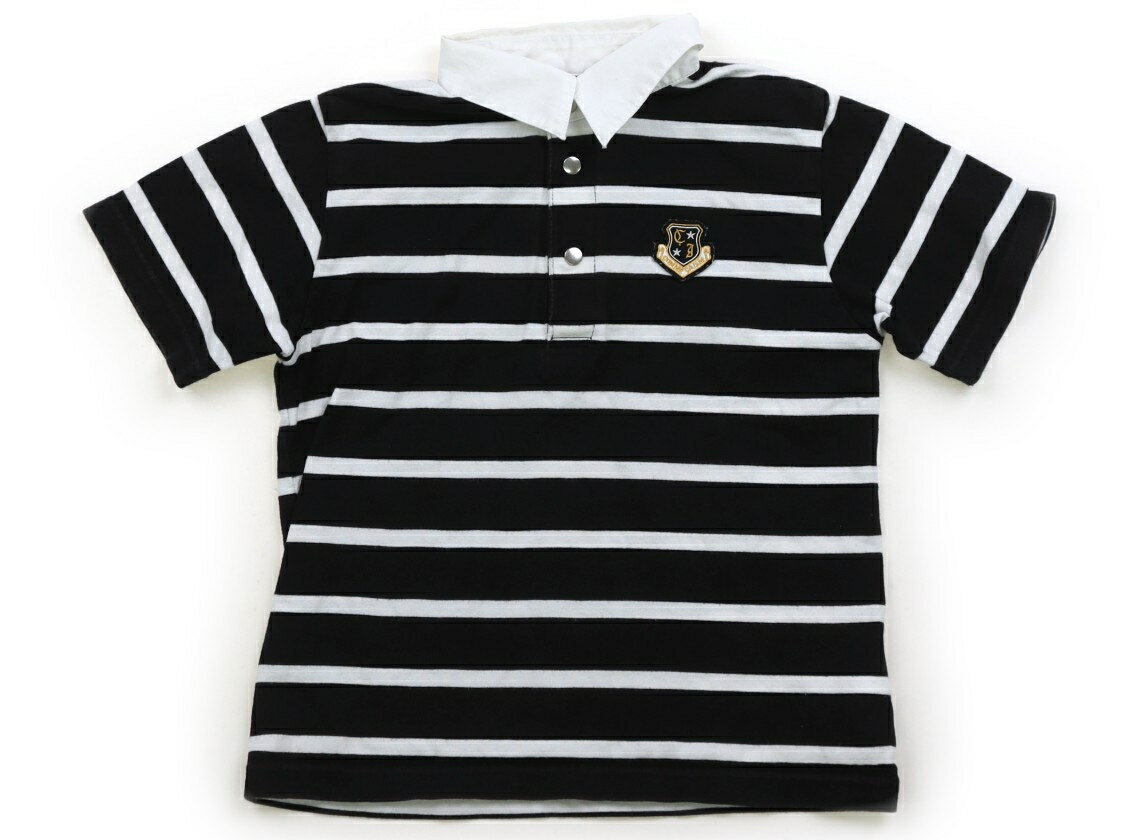 コムサイズム COMME CA ISM Tシャツ・カットソー 120 男の子 ブラック・オフホワイトボーダー 子供服 ベビー服 キッズ アウトレット ユーズド 【中古】キッズ・ベビー・マタニティ