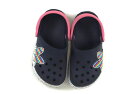 クロックス CROCS サンダル 靴17cm〜 女の子 ネイビー・ピンク×ミニーマウス・カラフルドット 子供服 ベビー服 キッズ アウトレット ユーズド 【中古】キッズ・ベビー・マタニティ(4)