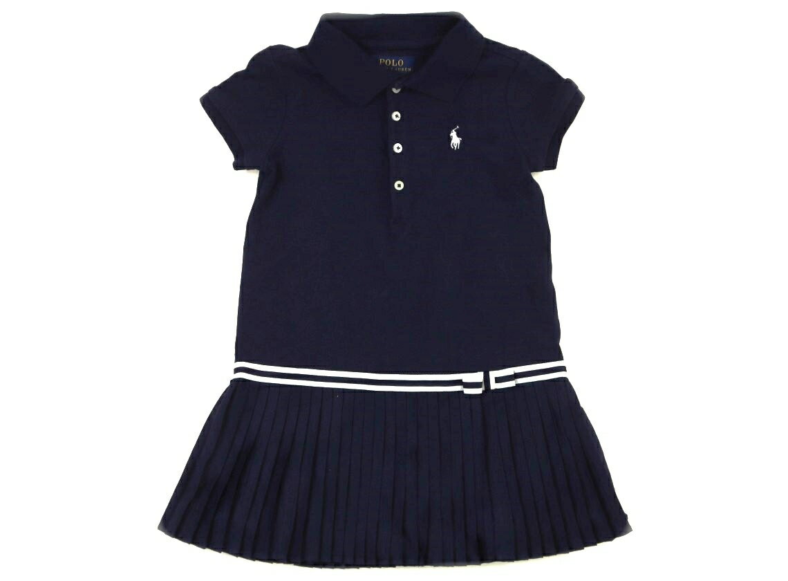ポロラルフローレン POLO RALPH LAUREN ワンピース 100 女の子 ネイビー 子供服 ベビー服 キッズ アウトレット ユーズド 【中古】キッズ・ベビー・マタニティ