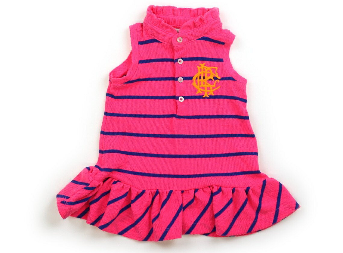 Rakuten - ラルフローレン Ralph Lauren ワンピース 70 女の子 ピンク・紺・ボーダー・ネオンオレンジ 子供服 ベビー服 キッズ アウトレット ユーズド 【中古】キッズ・ベビー・マタニティ
