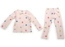 プチバトー PETIT BATEAU パジャマ 95 女の子 ピンク、ラメ星 子供服 ベビー服 キッズ アウトレット ユーズド 【中古】キッズ・ベビー・マタニテ...