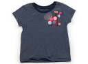 ネクスト NEXT Tシャツ・カットソー 90 女の子 ネイビー オフホワイト ボーダー てんとう虫 子供服 ベビー服 キッズ アウトレット ユーズド 【中古】キッズ・ベビー・マタニティ