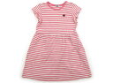 ダブルB Double B ワンピース 120 女の子 ピンク オフホワイト ボーダー 子供服 ベビー服 キッズ アウトレット ユーズド 【中古】キッズ・ベビー・マタニティ(4)