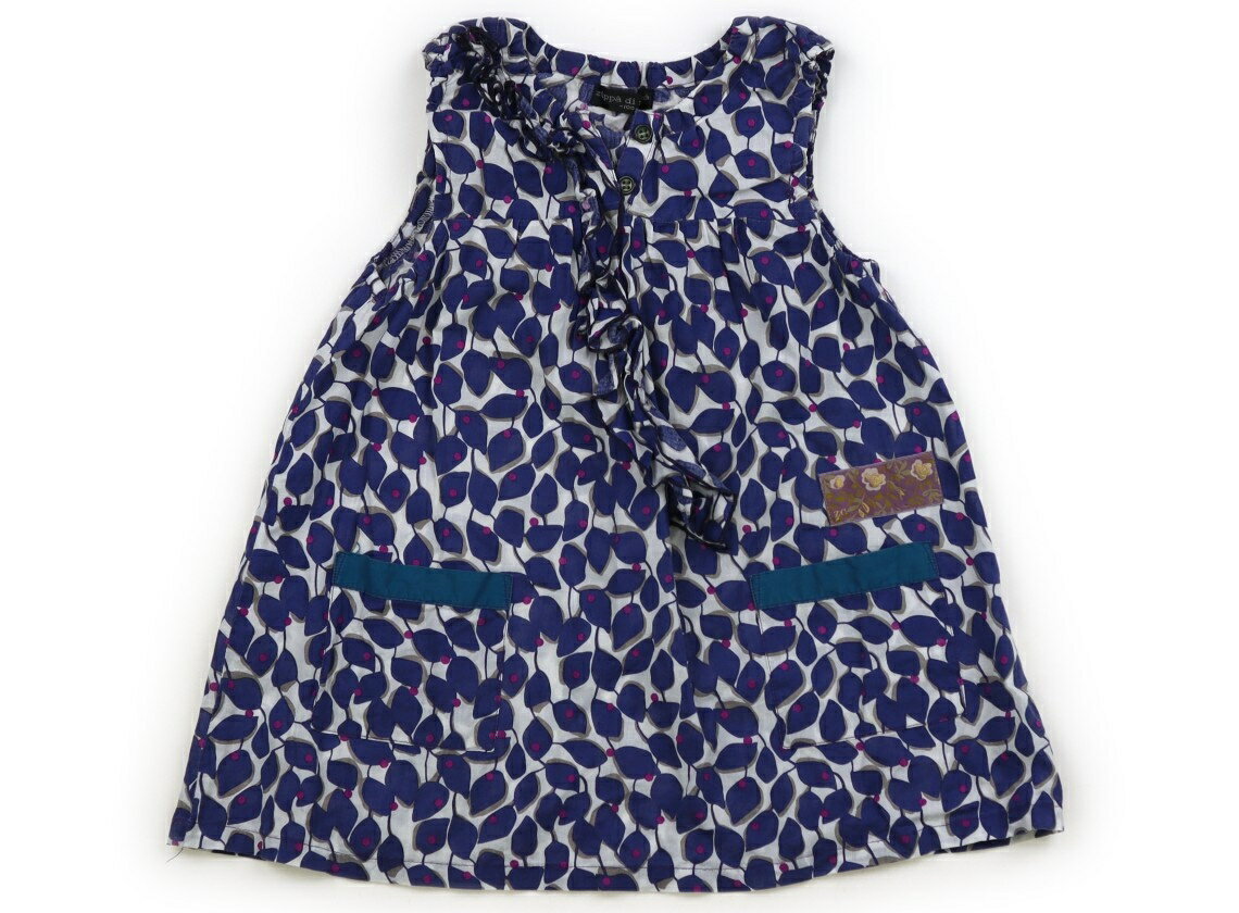 Rakuten - ズッパディズッカ Zuppa di Zucca ワンピース 100 女の子 オフホワイト・ネイビー 子供服 ベビー服 キッズ アウトレット ユーズド 【中古】キッズ・ベビー・マタニティ
