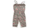 べべ BeBe コンビネゾン 100 女の子 グレー・花柄 子供服 ベビー服 キッズ アウトレット ユーズド 【中古】キッズ・ベビー・マタニティ(4)