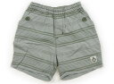 べべ BeBe ショートパンツ 70 男の子 カーキ、ボーダー 子供服 ベビー服 キッズ アウトレット ユーズド 【中古】キッズ・ベビー・マタニティ(4)