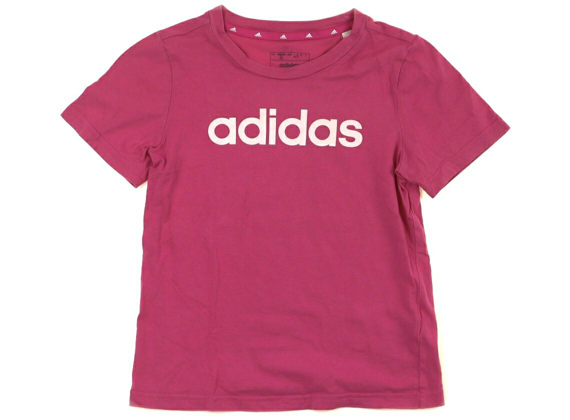 アディダス Adidas Tシャツ・カットソー 140 女の子 ピオニーピンク 子供服 ベビー服 キッズ アウトレット ユーズド 【中古】キッズ・ベビー・マタニティ