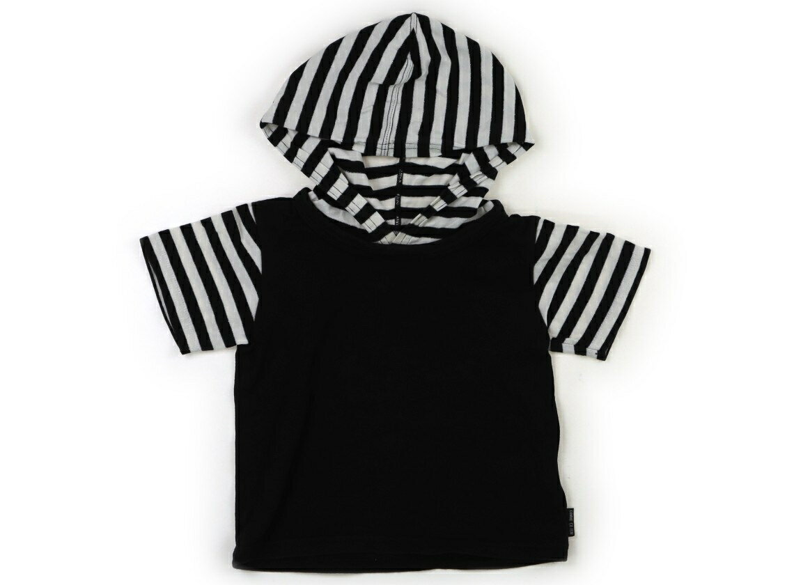 コムサイズム COMME CA ISM パーカー 90 女の子 ブラック・ボーダー 子供服 ベビー服 キッズ アウトレット ユーズド 【中古】キッズ・ベビー・マタニティ